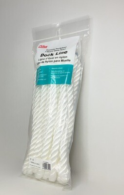 ECONOMY THREE-STRAND NYLON DOCK LINES 5/8X25