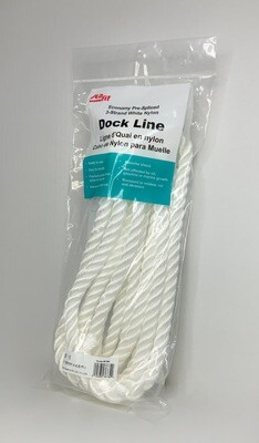 ECONOMY THREE-STRAND NYLON DOCK LINES 5/8X15