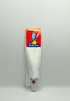 NO ALIBI WHITE FEATHER LURE 8 OZ