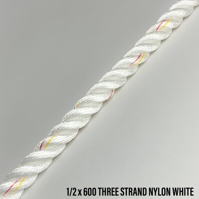 NEW ENGLAND ROPES 3-STRAND NYLON 1/2 *PF*