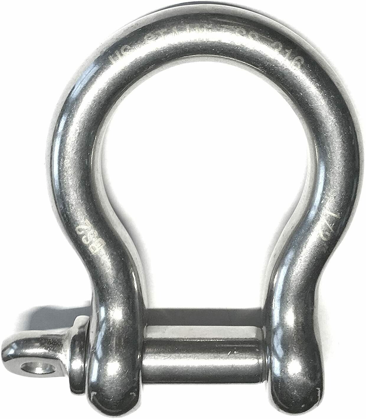 316 STAINLESS BOW SHACKLE 1&quot;
