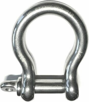 316 STAINLESS BOW SHACKLE 3/8&quot;