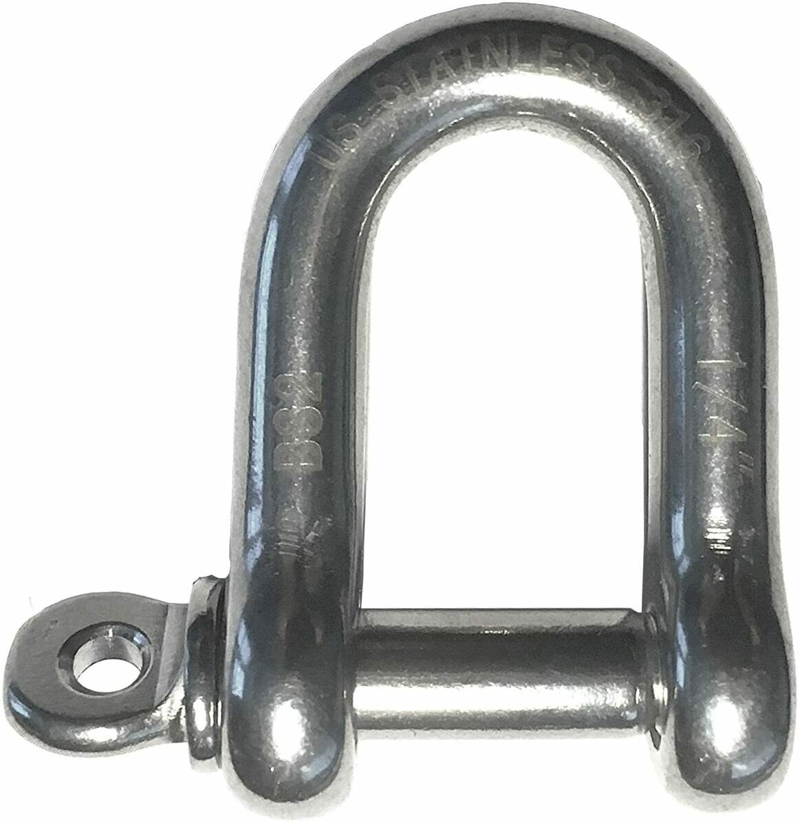316 STAINLESS BOW SHACKLE 1/4