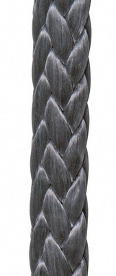 3/8&quot; AMSTEEL-BLUE AS-78 SINGLE BRAID, GRAY *PF*