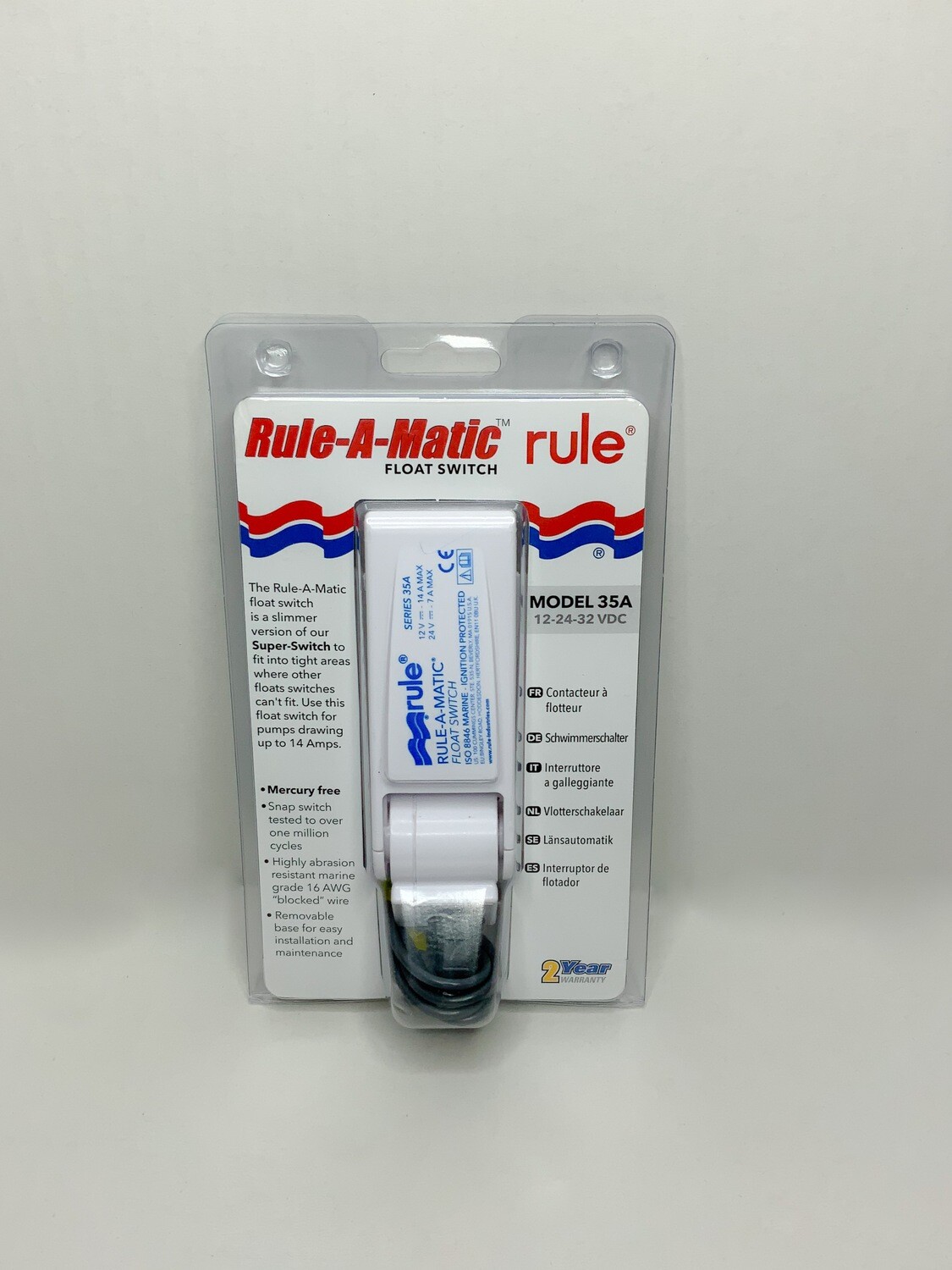 RULE MERCURY FREE FLOAT SWITCH 35A