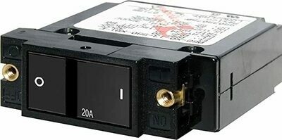 BLUE SEA SYSTEMS CIRCUIT BREAKER A1 FLAT ROCKER  20A