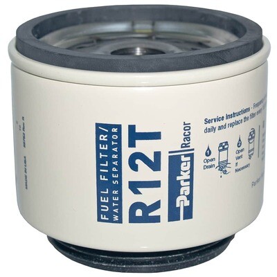 RACOR–R12T SPIN-NO FUEL FILTER  FOR SERIES 120, 10 MICRON 