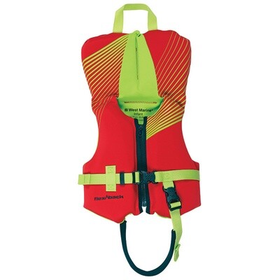 DELUXE KIDS’ RAPID DRY LIFE JACKET, INFANT UNDER 30LB., RED