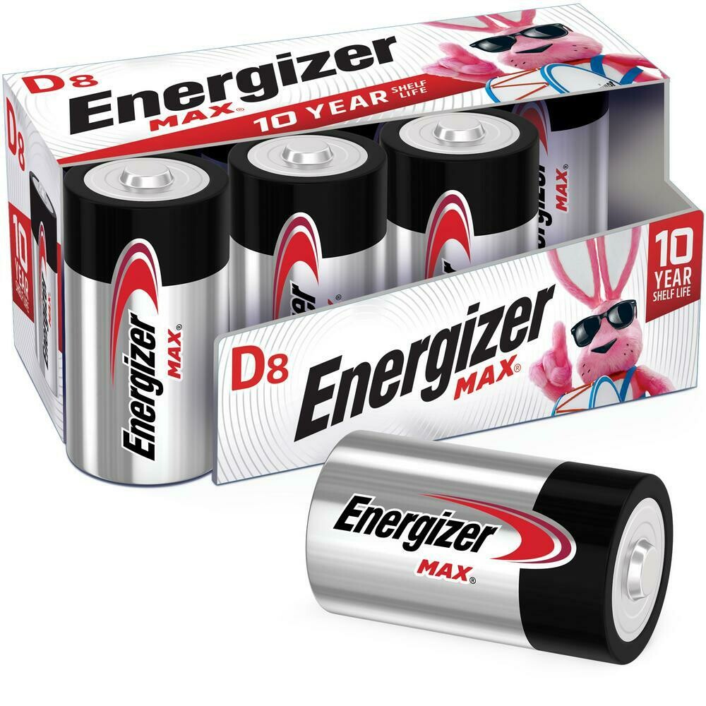 ENERGIZER MAX Alkaline D Battery (8-Pack)