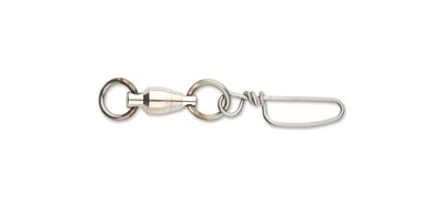SAMPO BALL-BEARING SWIVEL NICKEL DOUBLE WELDED RING W/ TOURN SNAP SIZE 3 60LB ( X3RTZ/5201-3D )