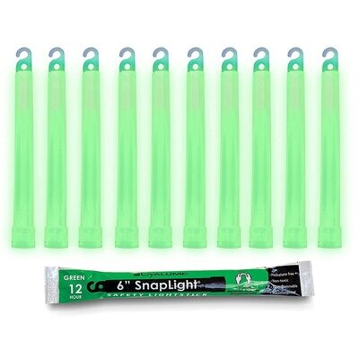 CYALUME 6&#39;&#39; SNAPLIGHT SAFTEY LIGHTSTICK (GREEN)