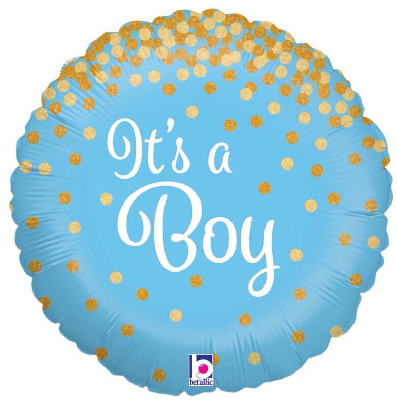 Álblaðra. Blá. It´s a Boy