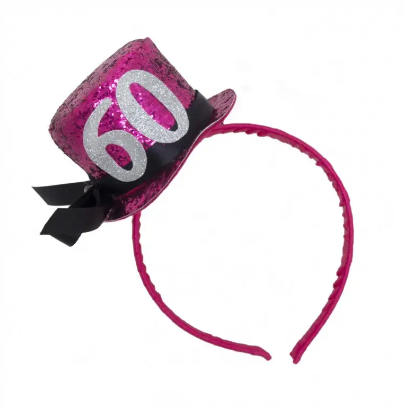60 ára afmælishattur/spöng