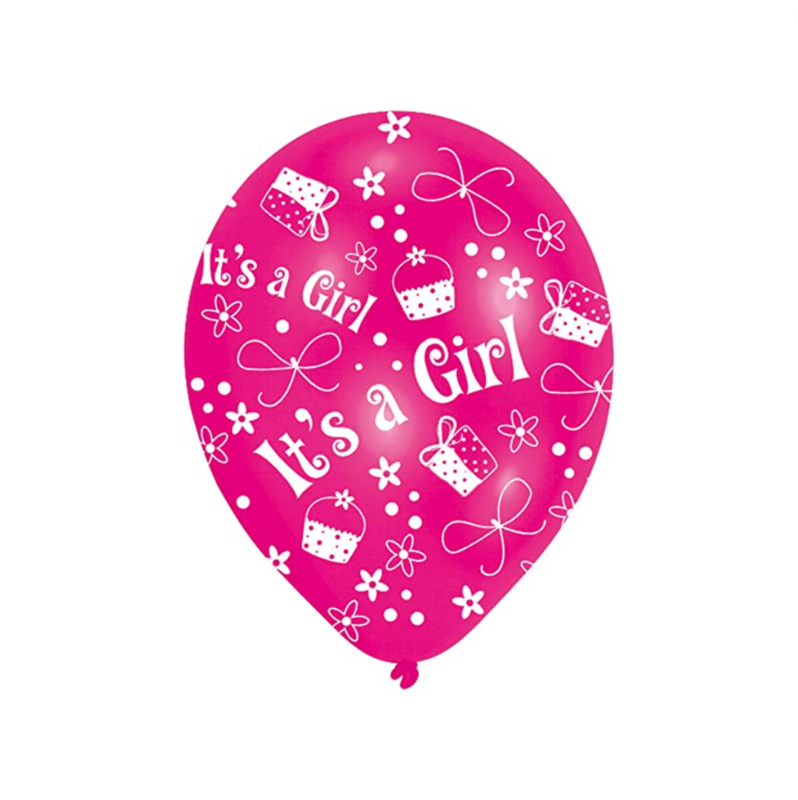 It´s a girl. Latex blaðra. Bleik 1 stk