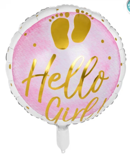 Ál. Hello Girl. Bleik. 45 cm.