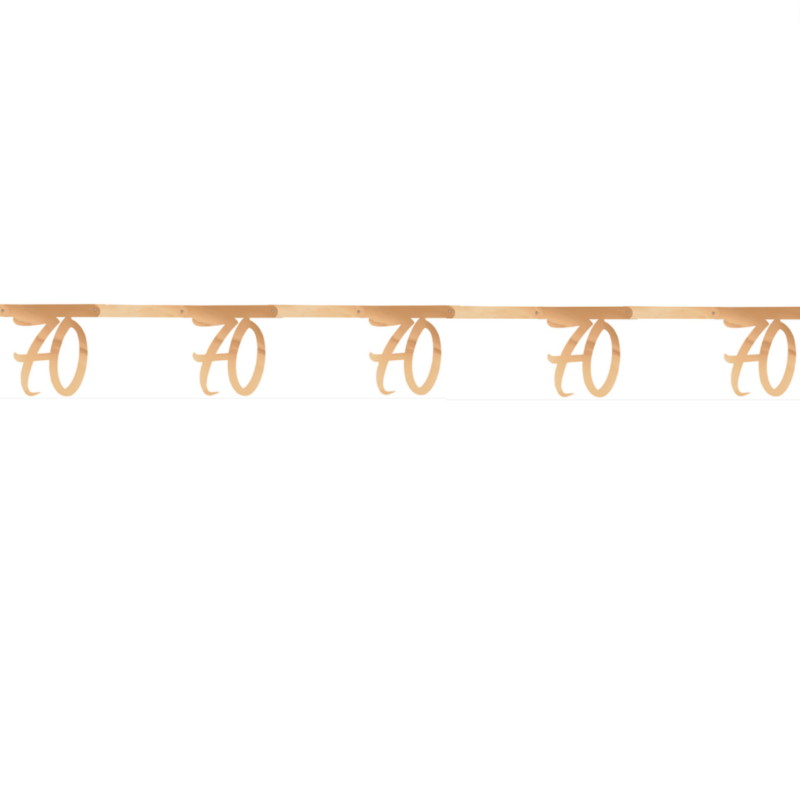 Veggborði. 70 Rosegold. 2.5 m.