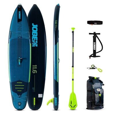 JOBE DUNA 11.6 INFLATABLE PADDLE SUP BOARD PACKAGE STEEL BLUE