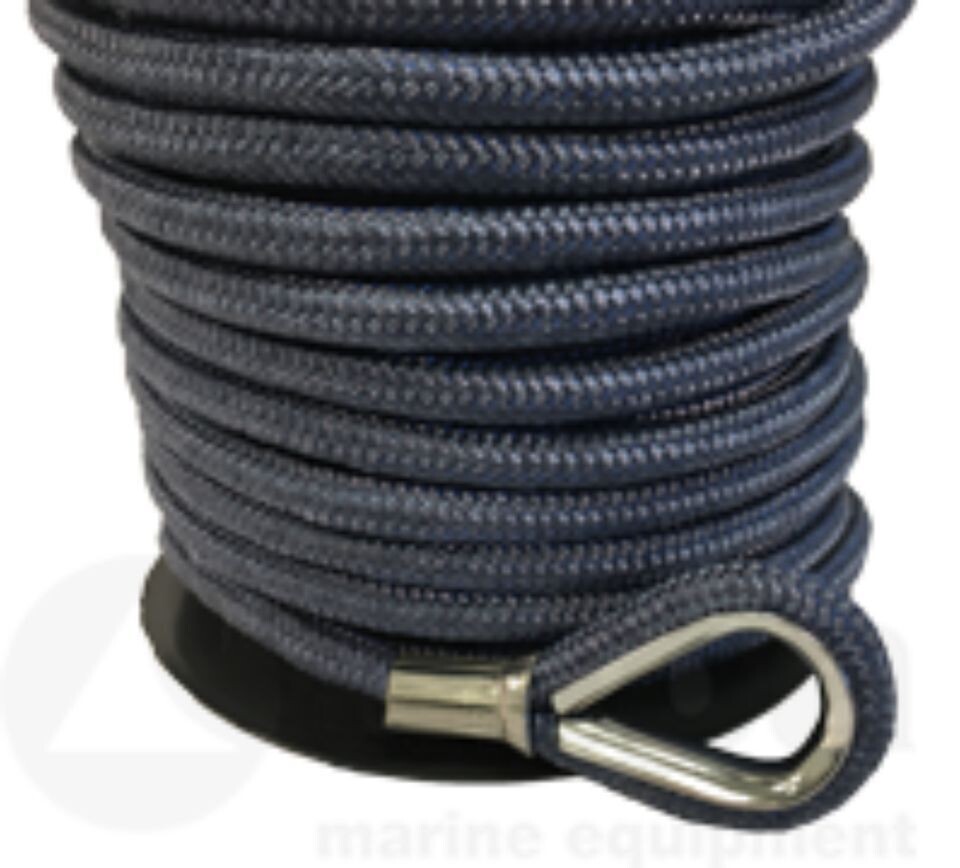 Polyester Bleiankerleine, 10mmx30m, dunkelblau