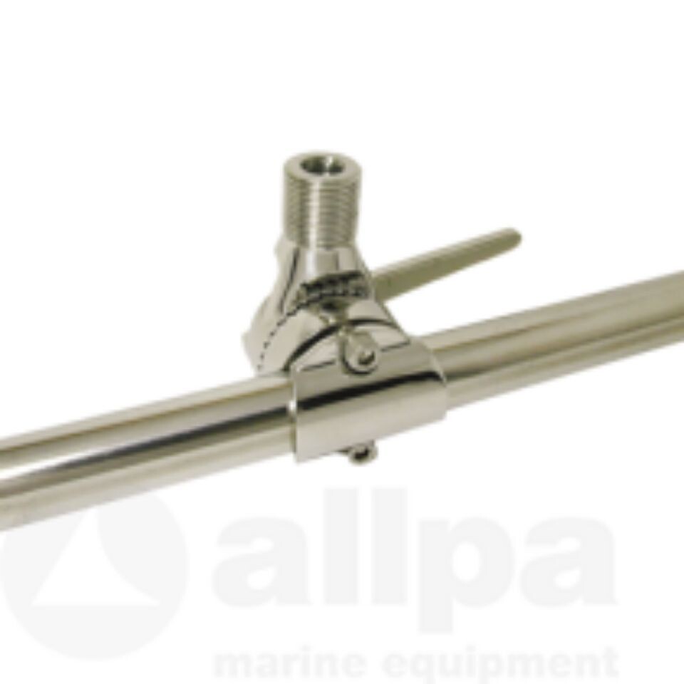 NIRO Verstellbarer Antennenfuß für Relingsmontage (Ø20-25mm)