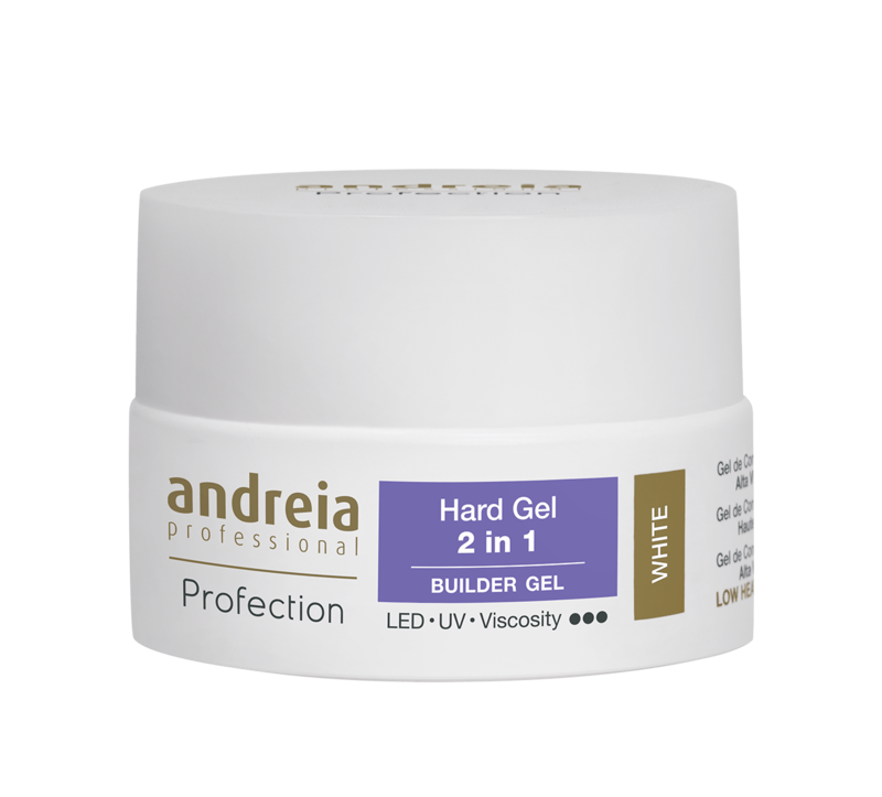 Andreia Professional Profection Hard Gel 2 en 1 Blanco 22g