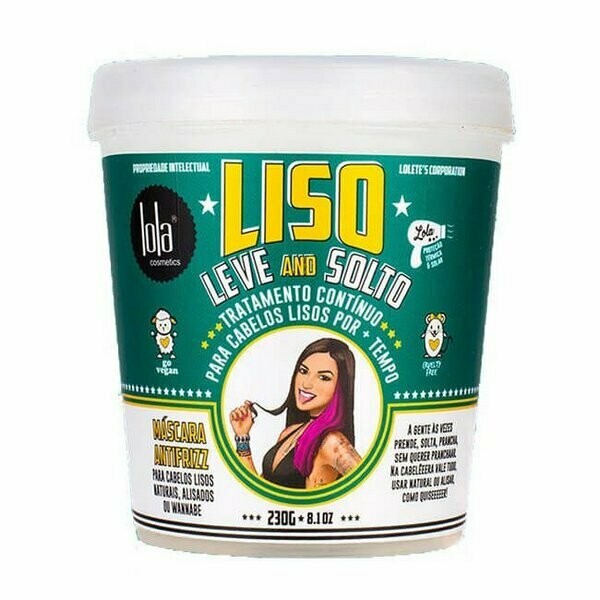 Lola Cosmetics Liso Leve and Solto Mascarilla Anti-Frizz 230gr