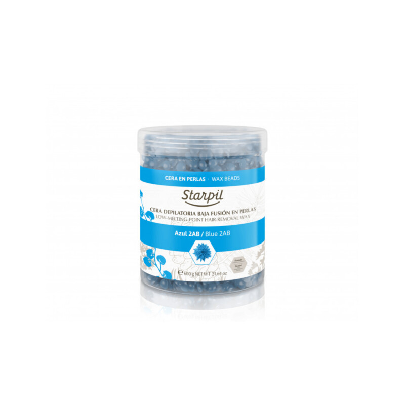 Starpil  Cera en perlas Azul 2 Abejas Bote 600gr