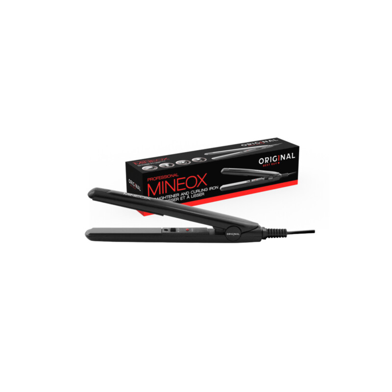 Mineox plancha de pelo de viaje color Negro
