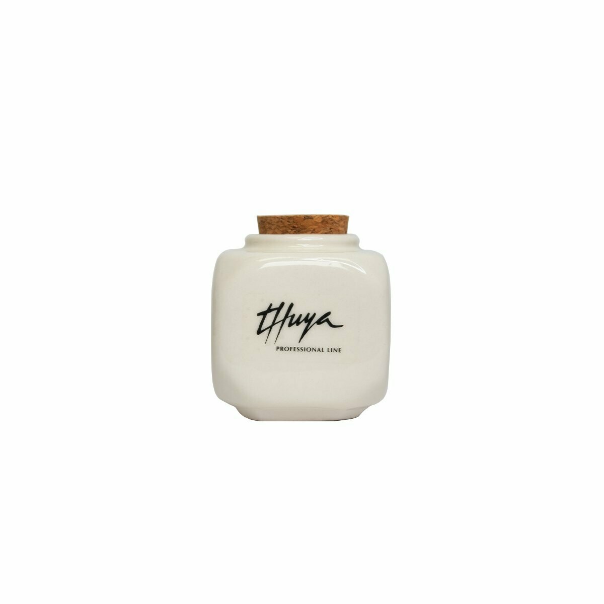 Thuya Vasito de Cerámica Blanco