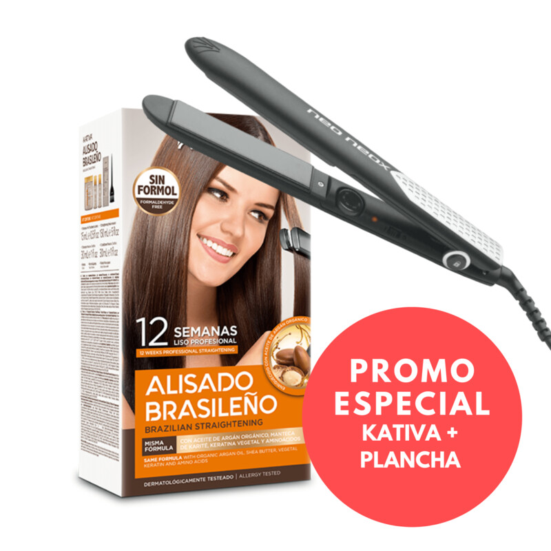 Set Alisado Brasileño de Keratina  y plancha de alisar