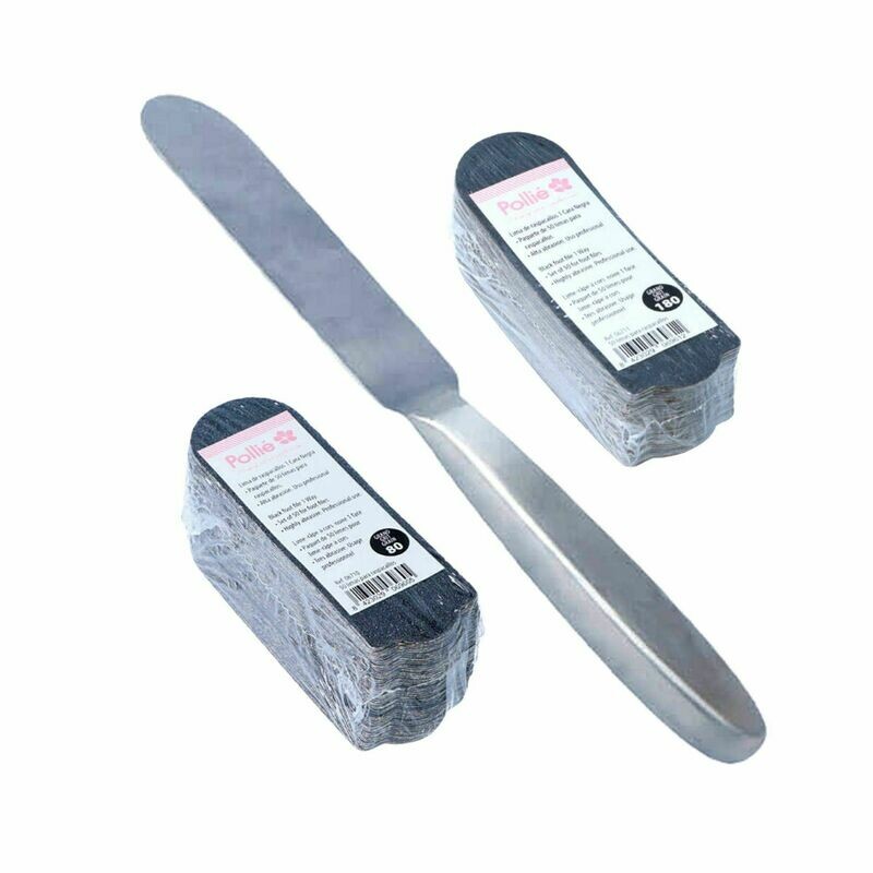 Set Raspacallos Pedicura Metalico con 100 láminas recambiables