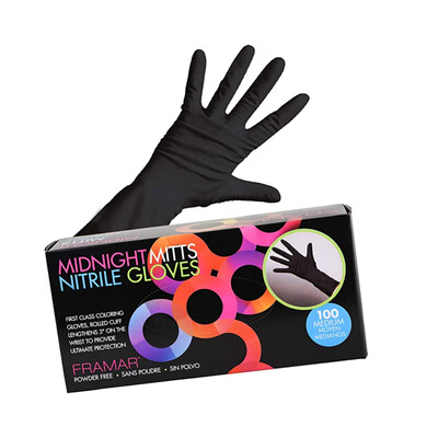 Framar Black Mamba Guante Nitrilo MEDIANO Caja 100pcs