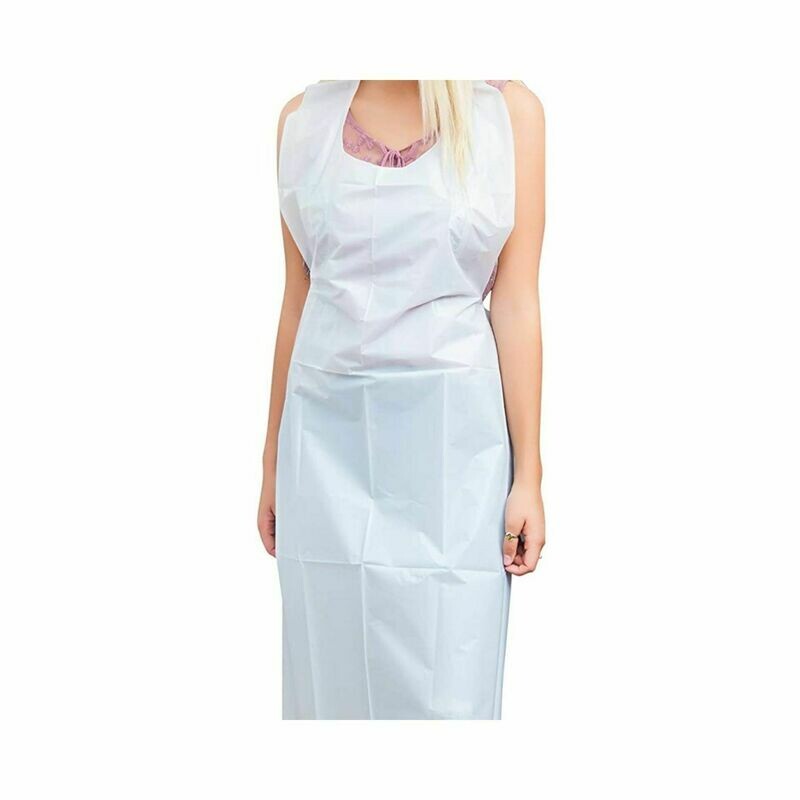 Paquete 100 Delantales Desechables Blancos