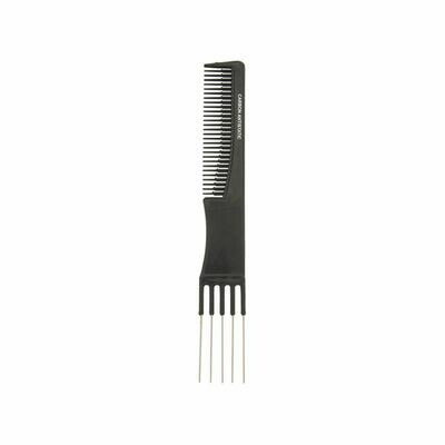 Disprof Peine Carbono Antiestático  Ahuecador 5 púas metal