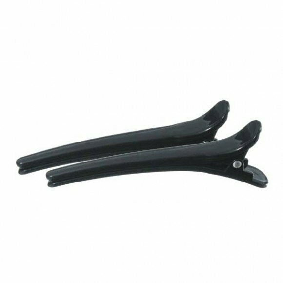 Paquete 12 Pinzas Pato 10cm Plástico negro