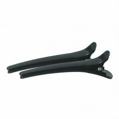 Paquete 12 Pinzas Pato 10cm Plástico negro