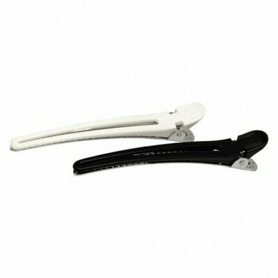 Paquete 12 Pinzas Pato Metal Duck 10cm  blancas y negras
