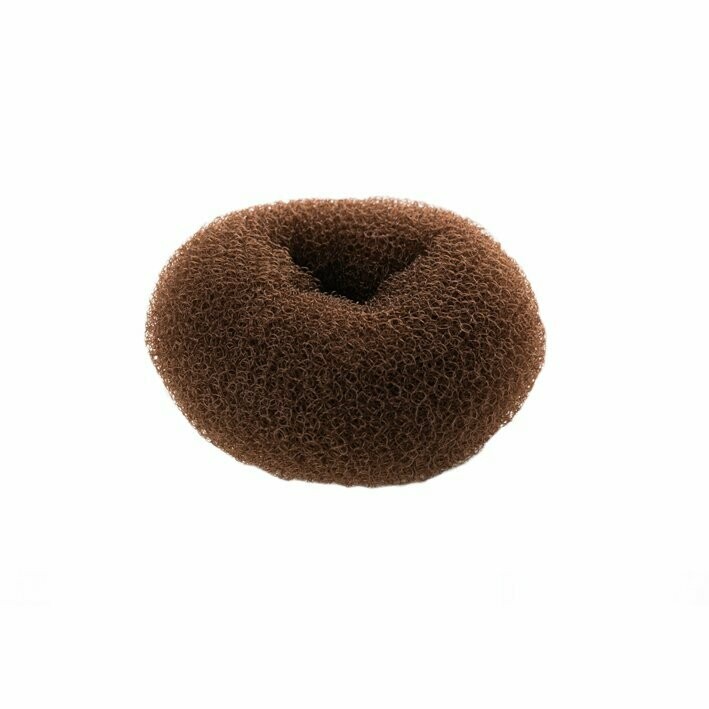Relleno Moño Circular 3,5cm Castaño