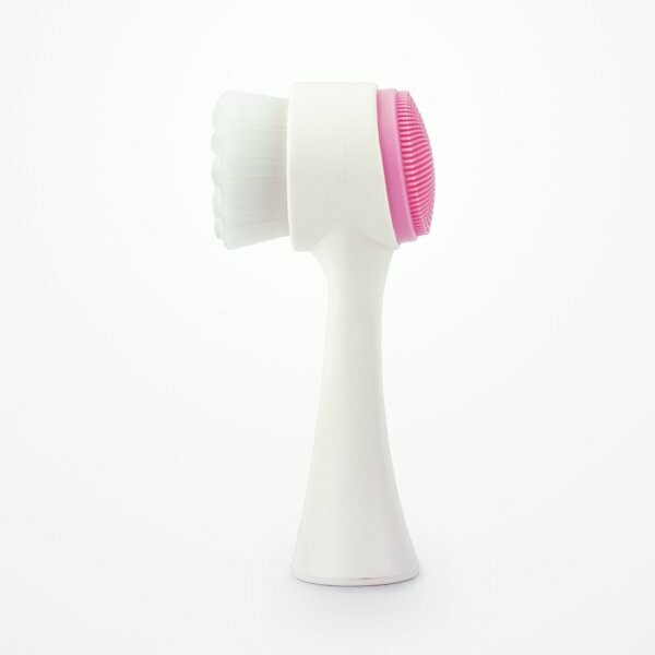 Cepillo Limpiador y Exfoliante Facial Cleanex 2 en 1 Rosa