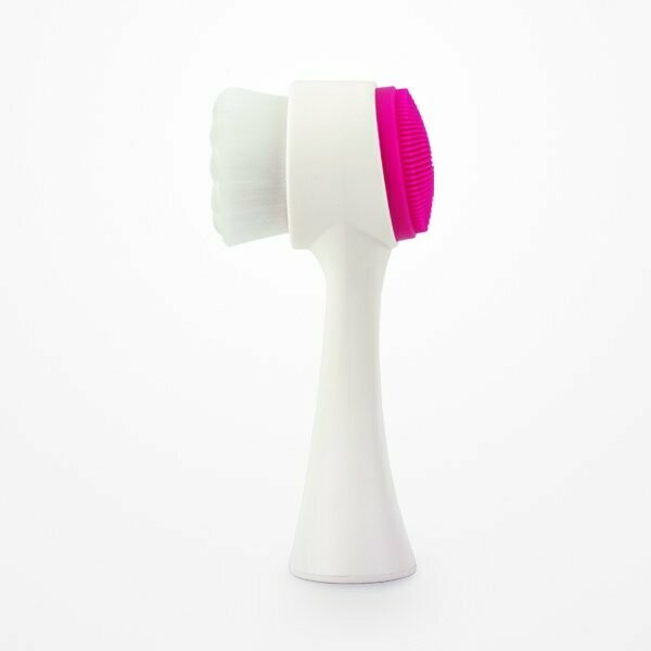 Cepillo Limpiador y Exfoliante Facial Cleanex 2 en 1 Fucsia