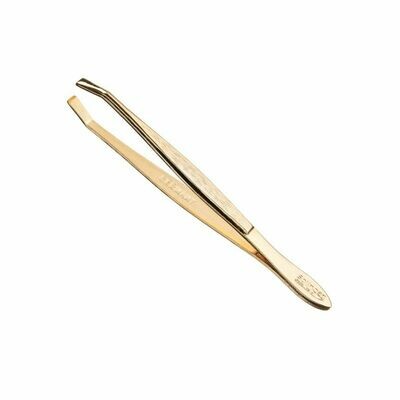 Pinza de Depilar Inoxidable 8cm Dorada