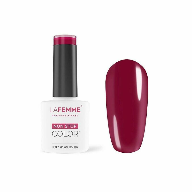 La Femme Esmalte Semipermanente Non-Stop Color Gel UV/LED  8g H197 Verry Berry