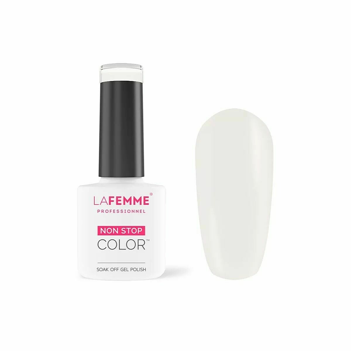 La Femme Esmalte Semipermanente Non-Stop Color Gel UV/LED  8g H198 Milky White Rose