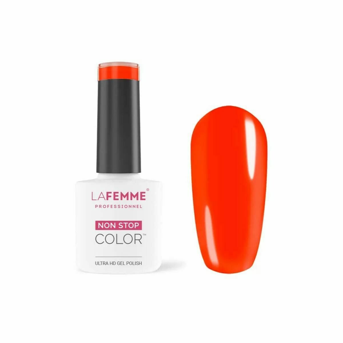 La Femme Esmalte Semipermanente Non-Stop Color H103 l UV/LED  8g Orange Neon