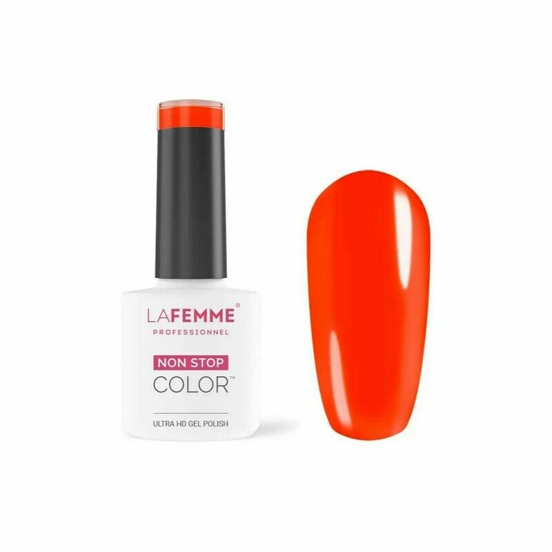 La Femme Esmalte Semipermanente Non-Stop Color H103 l UV/LED  8g Orange Neon