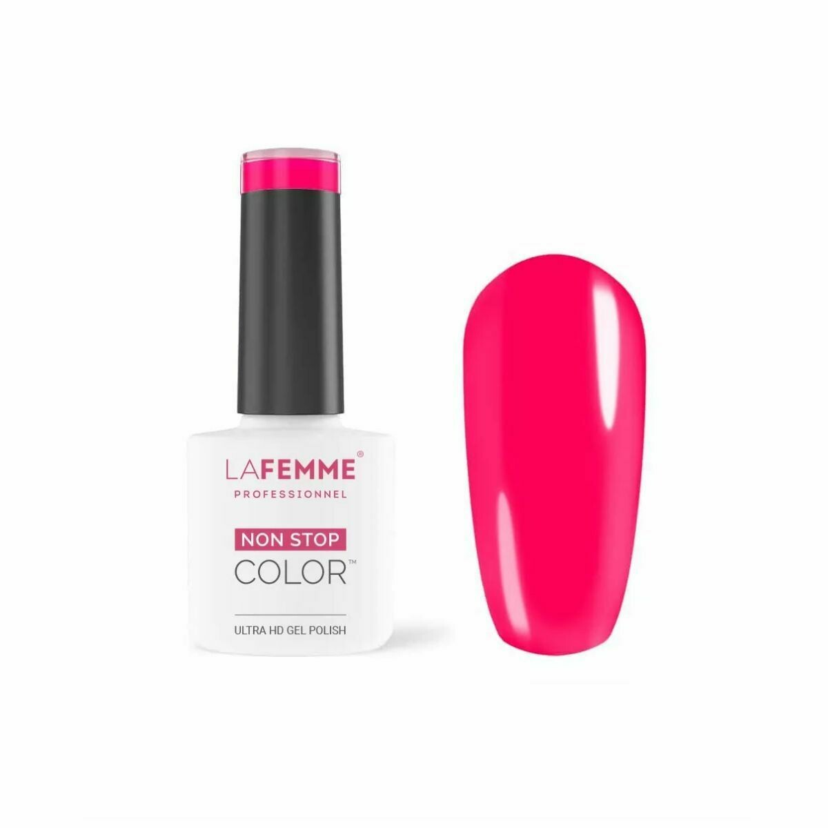 La Femme Esmalte Semipermanente Non-Stop Color H117 UV/LED  8g Crazy Pink