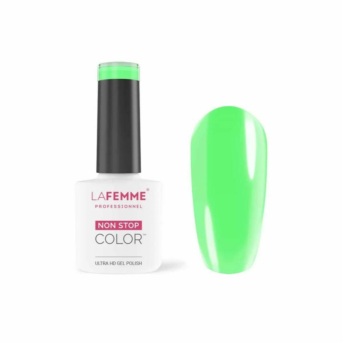 La Femme Esmalte Semipermanente Non-Stop Color H123 UV/LED  8g Neón Gras