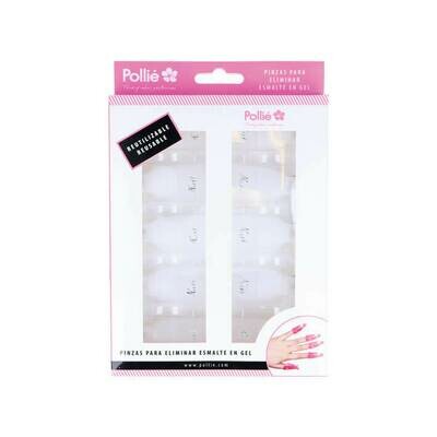 Nail Clips Pinzas para eliminar esmalte semipermanente 10x pcs Blanco