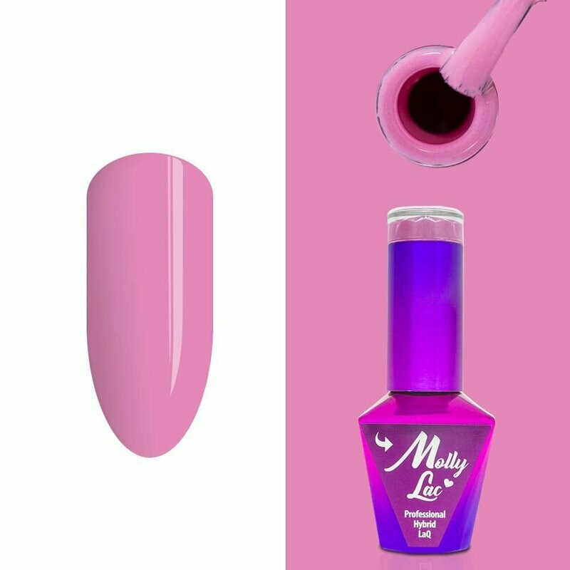 Molly Lac Esmalte Semipermanente 10ml Color 141 Flamingo Florale