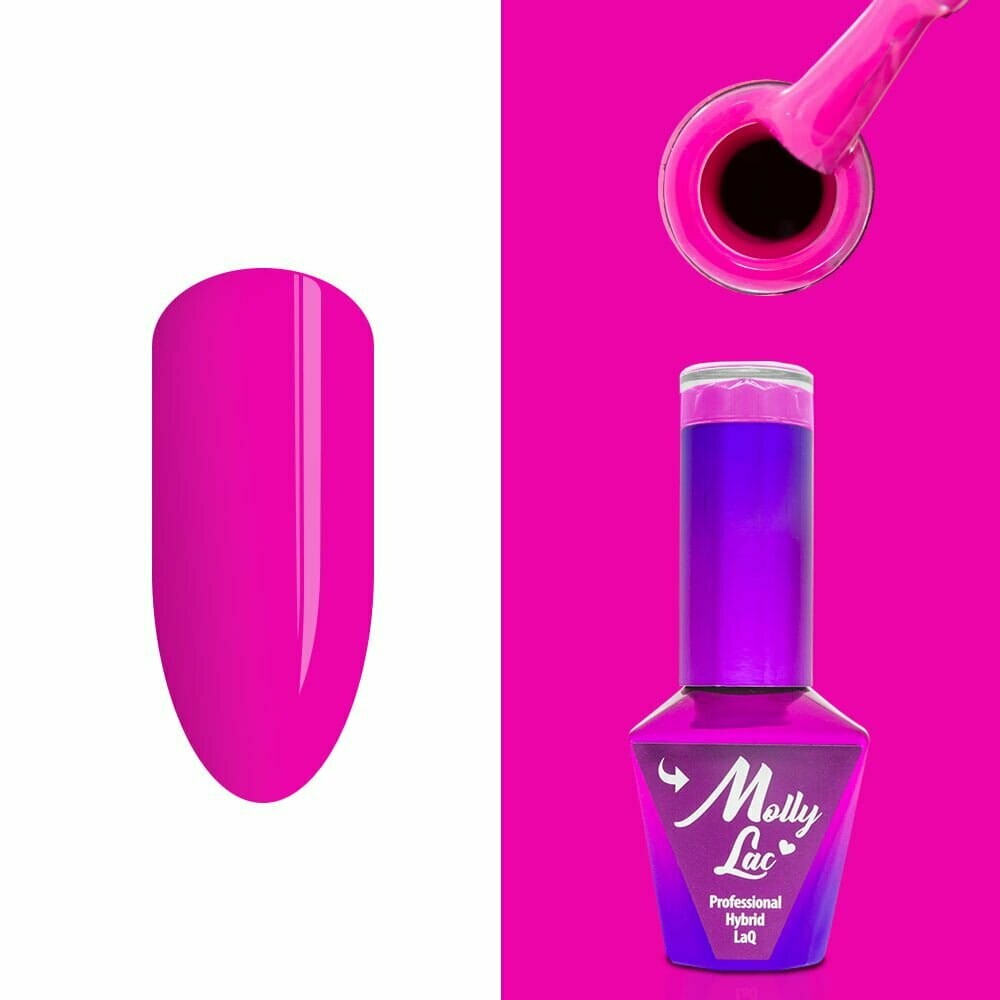 Molly Lac Esmalte Semipermanente 10ml Color 143 Flamingo Botanical Elodie