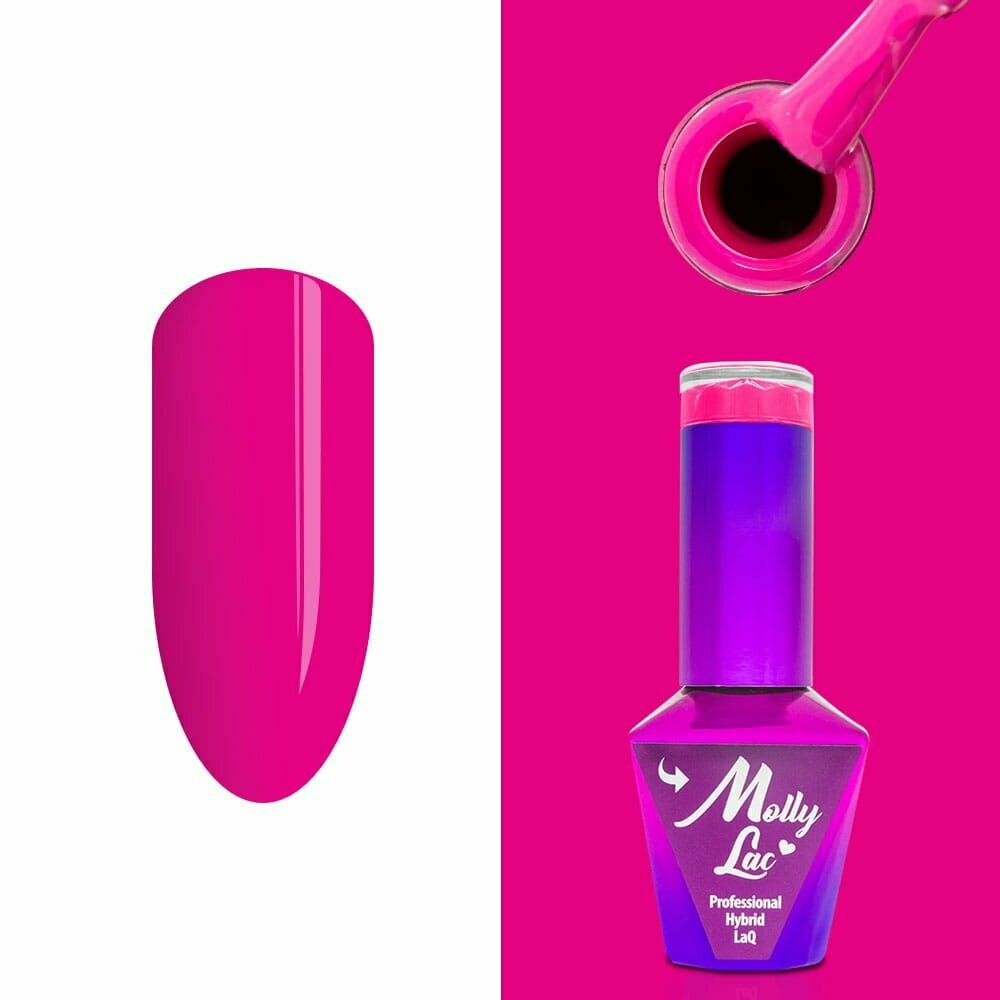 Molly Lac Esmalte Semipermanente 10ml Color 145 Flamingo Aruba